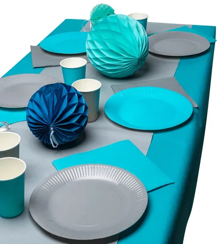 PRO nappe Einwegteller 23 cm, 20 Stück, Grau - Produkttyp: Einwegteller - Materialtyp: Papier - Material: Pappe - Detailfarbe: Grau - Verpackungseinheit: 20 Stück