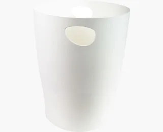 Exacompta Papierkorb Ecobin 15 l, Weiss - Fassungsvermögen: 15 l - Höhe: 33.5 cm - Anzahl Behälter: 1 - Material: Polypropylen (PP) - Detailfarbe: Weiss - Form: Rund