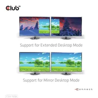 CLUB3D USB-C® Hub to Dual HDMI™ 4K60Hz M/F+PD3.0 100 Watt