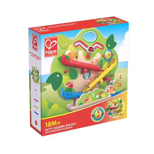 Hape Kugelbahn Eichhörnchen-Nussbahn - Altersempfehlung ab: 18 Monaten - Material: Holz - Eigenschaften: Keine Eigenschaft - Zertifikate: Fairtrade Max Havelaar