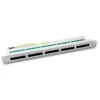 EFB Patchpanel 25xRJ45 84 1HE ISDN, grau, Cat. 3