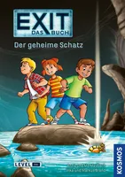 Kosmos EXIT Kids: Das Buch – Der geheime Schatz - Altersgruppe: Kinder - Sprache: Deutsch - Altersempfehlung ab: 8 Jahren - Einband: Softcover - Thema: Krimi & Abenteuer