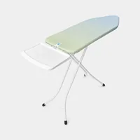 Brabantia Bügeltisch mit Dampfstationsablage Soothing Sea 124 x 45 cm - Bügelbrettbezug: Baumwolle (CO) - Ausstattung: Dampfstationsablage - Höhenverstellbar: Ja - Breite: 48 cm - Detailfarbe: Blau - Länge: 5 cm