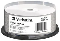 1x25 Verbatim BD-R Blu-Ray 50GB 6x Speed thermal printable CB