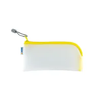 HERMA Etui Mesh Bag 23 x 11 cm, Gelb/Weiss - Breite: 23 cm - Höhe: 11 cm - Gefüllt: Nein - Etui-Art: Etui - Material: EVA - Detailfarbe: Gelb - Weiss
