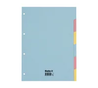 BIELLA Kartonregister A4 46044600U pastell 6-teilig