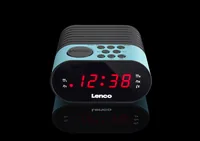 Lenco CR-07 Clock Black, Blue