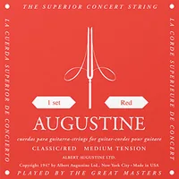 Augustine Gitarrensaiten Classic Red Medium - Packungsgrösse: Satz - Zu Instrument: Konzertgitarre - Saitenanzahl: 6-Saiter
