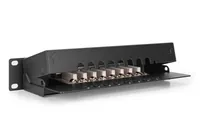 DIGITUS Patchpanel 1HE 8-Port Cat6 ClassE geschirmt schw.