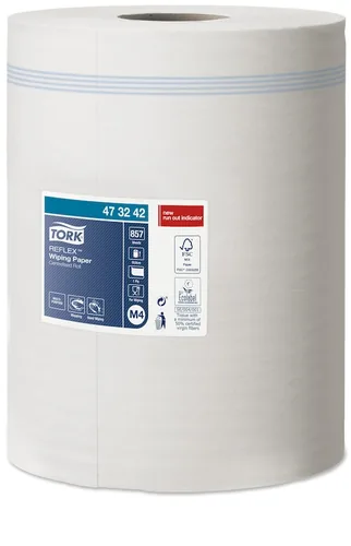 TORK Papierwischtücher M4 Reflex 473242 weiss 6 Rollen a 299m