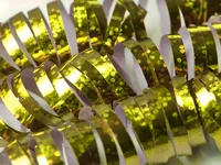 PartyDeco Holographic streamer, gold, 3.8m