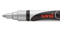 UNI-BALL Chalk Marker 1.8-2.5mm PWE5M SILVER silber, Rundspitze