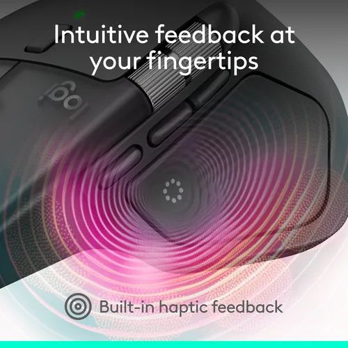 Logitech Maus MX Master 4 for Business - Maus-Typ: Business - Bedienungsseite: Rechtshänder - Maus Features: Logi Bolt-Empfänger - Detailfarbe: Graphit - Schnittstelle: Bluetooth - Verbindungsart: Kabellos