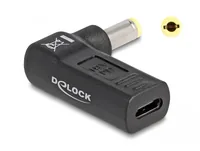 Delock Adapter USB-C zu 5.5 x 2.5 mm 90° gewinkelt - Zubehörtyp: Adapter