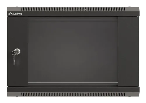 LANBERG 19"" 6U 540x350 Wandgehäuse Glastür FlatPack sw