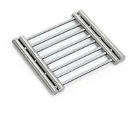 Zeller Present Topfuntersetzer Edelstahl 38 x 20 cm, Silber - Anwendungsbereich: Pfanne  - Topf  - Material: Edelstahl - Detailfarbe: Silber - Set: Nein - Zusammenklappbar: Ja