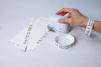 Colop Bastband e-mark Create Wristbands, 19 x 250 mm - Breite: 19 mm - Länge: 0.25 m - Verpackungseinheit: 1 Stück - Detailfarbe: Weiss - Band-Art: Papierband