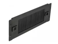 DELOCK 10"" Kabelmanagement Bürstenleiste 2 HE schwarz