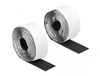 Delock Klettband-Rolle 5m x 50 mm Haft und Flauschband Schwarz - Breite: 50 mm - Länge: 5 m - Produkttyp: Klettband - Ausstattung Kabelmanagement: Zuschneidbar - Set - Selbstklebend - Verpackungseinheit: 1 Stück - Material: Kunststoff