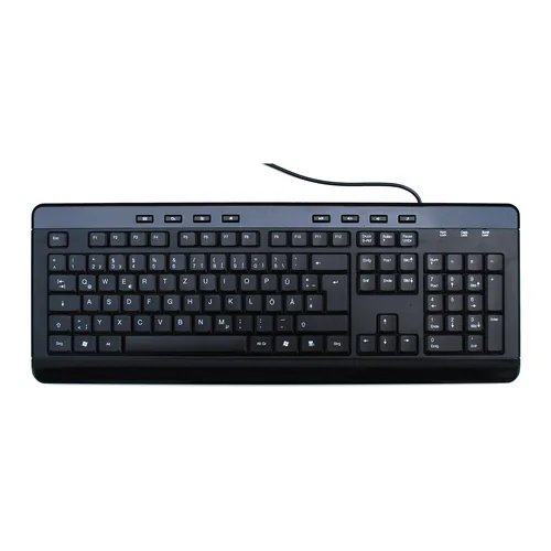 MediaRange MROS102 keyboard Universal USB QWERTZ German Black