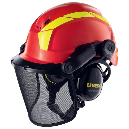 Uvex 9774238 safety headgear High-Density Polyethylene (HDPE) Red, Yellow