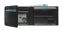 Maverick Portemonnaie All Black 11 x 8.1 cm - Münzfach: Ja - RFID-Schutz: Ja - Farbe: Schwarz - Material: Leder - Verschluss: Ohne Verschluss