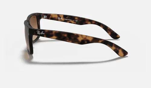 Ray-Ban Sonnenbrille Justin Rubber Light Havana - Grössentyp: Normalgrösse - Brillenform: Quadratisch - Brillenglasfarbe: Braun - Detailfarbe: Tortoise - Altersgruppe: Erwachsene - Zielgruppe: Unisex