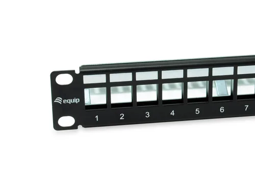 Equip 10 Patchpanel 12xKeystones FTP 1U RAL9005
