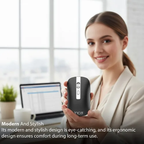 Inca IWM-531RA mouse Office Ambidextrous Bluetooth Optical 1600 DPI