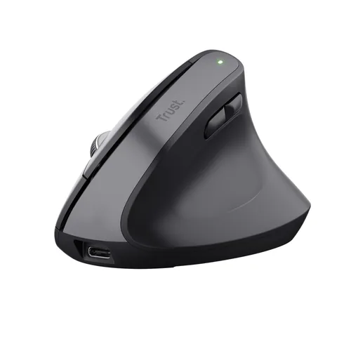 Trust Ergonomische Maus Bayo+ - Maus-Typ: Ergonomisch - Maus Features: Programmierbare DPI-Einstellung - Vertikales Design - Daumentaste - Silent-Tasten - Gelenkschonend - Scrollrad - Bedienungsseite: Rechtshänder - Detailfarbe: Schwarz - Verbindungsart: 
