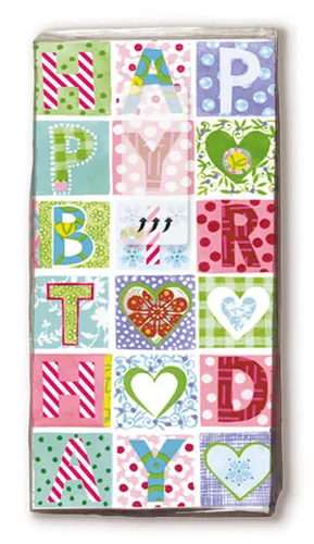 Paper + Design Taschentücher B-day 1 Stück - Packungsgrösse: 10 Stück - Anzahl Lagen: 4 - Verpackungseinheit: 1 Stück - Natürlich Leben: Keine Besonderheiten