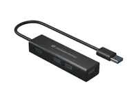 CONCEPTRONIC 4-Port Hub USB-A3.0-C Adap.->4xA3.0 o.Netz. sw