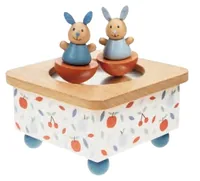 Spielba Holzspielwaren Musikspieldose Hase - Detailfarbe: Mehrfarbig - Material: FSC®-Holz
