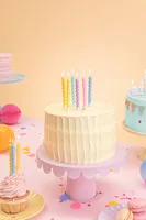 Partydeco Kerze gedreht 6 Stück - Detailfarbe: Mehrfarbig - Packungsgrösse: 6 Stück - Motiv: Spirale - Anlass: Geburtstag