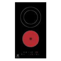 Electrolux LHR3233CK Nero Da incasso 29 cm Ceramica 2 Fornello(i)