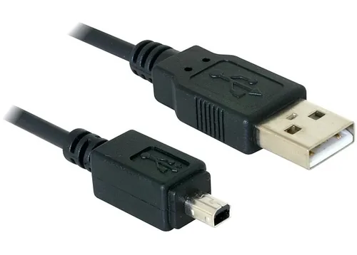 DeLOCK Camera cable USB-B mini 4pin > USB-A 1,5m male-male USB cable 1.5 m Mini-USB B USB A Black