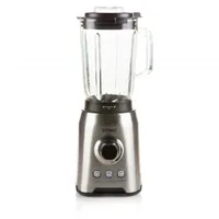 Domo Standmixer DO710BL Schwarz/Silber - Motorleistung: 1000 W - Funktionen: Impulsfunktion - Mixen - Smoothies - Zerkleinern - Fassungsvermögen Saftbehälter: 1.5 l - Detailfarbe: Schwarz - Silber