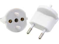 Max Hauri Fixadapter SchuKo Konturenstecker – T11 Weiss - Detailfarbe: Weiss - Stromanschluss Seite A: T11 - Schalter: Nein - Stromanschluss Seite B: Schuko - Typ: Fixadapter