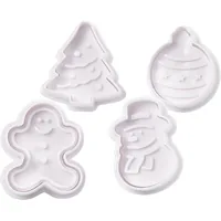 Creativ Company Guetzli-Ausstecher Winter 4 Stück, Weihnachten/Winter - Materialtyp: Kunststoff - Material: Kunststoff - Backform Typ: Guetzli-Ausstecher - Verpackungseinheit: 4 Stück - Detailfarbe: Weiss