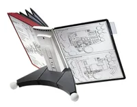 DURABLE Dokumentenhalter Sherpa Table 10 A4 Schwarz/Rot - Typ: Dokumentenhalter - Medienformat: A4 - Detailfarbe: Rot - Schwarz