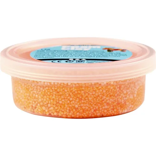 Creativ Company Modelliermasse Foam Clay 35 g Glitzer Orange - Packungsgrösse: 35 g - Set: Nein - Anwender: Kinder - Hobbyanwender - Detailfarbe: Orange - Modelliermasse Art: Modelliermasse - Trocknung: Lufttrocknend