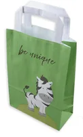 ELCO Geschenktüte Color Animal Zebra 18 x 8 x 26 cm, 50 Stück - Material: Papier - Motiv: Zebra - Verpackungsart: Geschenktüte - Detailfarbe: Grün