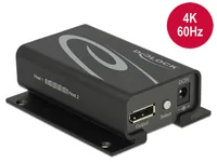 Delock Switchbox Displayport, 2 Port, 4K support - Anzahl Eingänge: 2 × - Steckertyp Seite A: DisplayPort - Anzahl Ausgänge: 1 × - Steckertyp Seite B: DisplayPort - Material: Metall - Bedienungsart: Tasten