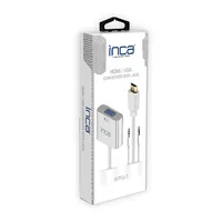 INCA Adapter HDMI->VGA 3.5mm AUX StBu FHD 60Hz 0.20m ws
