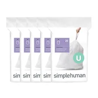 simplehuman CW0217CP trash bag 55 L White 100 pc(s)
