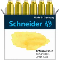 SCHNEIDER Tintenpatronen 166125 lemon cake 6 Stk.