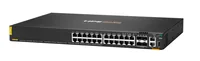 HPE Aruba Networking CX 6200F 24G Class-4 PoE 4SFP+ 370W Switch Géré L3 Gigabit Ethernet (10/100/1000) Connexion Ethernet, supportant l'alimentation via ce port (PoE) 1U