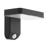 EGLO Leuchten Pastion LED Aussenwandleuchte Sensor 200lm 3000K - Betriebsart: Akkubetrieb - Solarbetrieb - Smart Home: Nicht kompatibel - Dimmbar: nicht dimmbar - Produkttyp: Outdoor Wandleuchte - Lichtsensor (Dämmerung): Ja - Timerfunktion: Nein