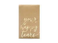 Partydeco Hochzeitsaccessoire Your happy tears 7.5 x 12 cm, Braun - Packungsgrösse: 10 Stück - Produkttyp: Hochzeitsaccessoire - Material: Papier - Detailfarbe: Braun - Motto: Hochzeit