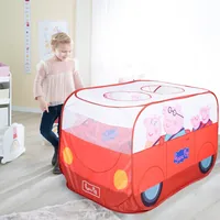 roba Pop Up Spielbus Peppa Pig - Material: Polyester - Detailfarbe: Rot - Mehrfarbig